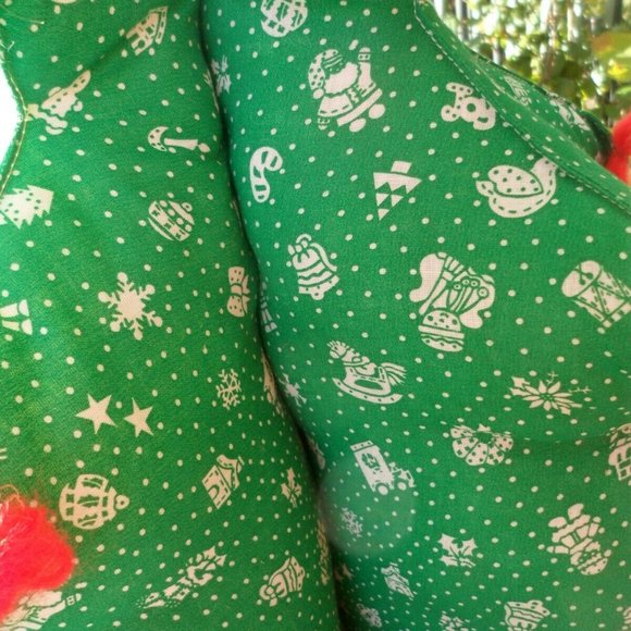 Farmhouse Christmas Tree Decoration Primitive Rustic Home Table Vtg Plush Decor - Picture 12 of 16